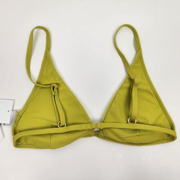 L*Space Millie Bikini Top In Apple Green/Yellow Size Small NWT - Picture 3 of 5